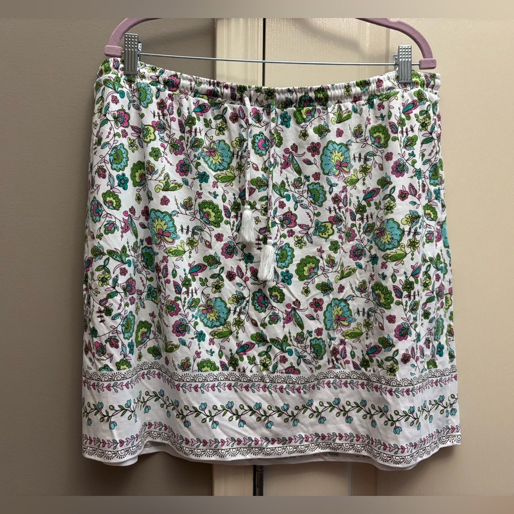 Women’s J.Jill floral knee length skirt